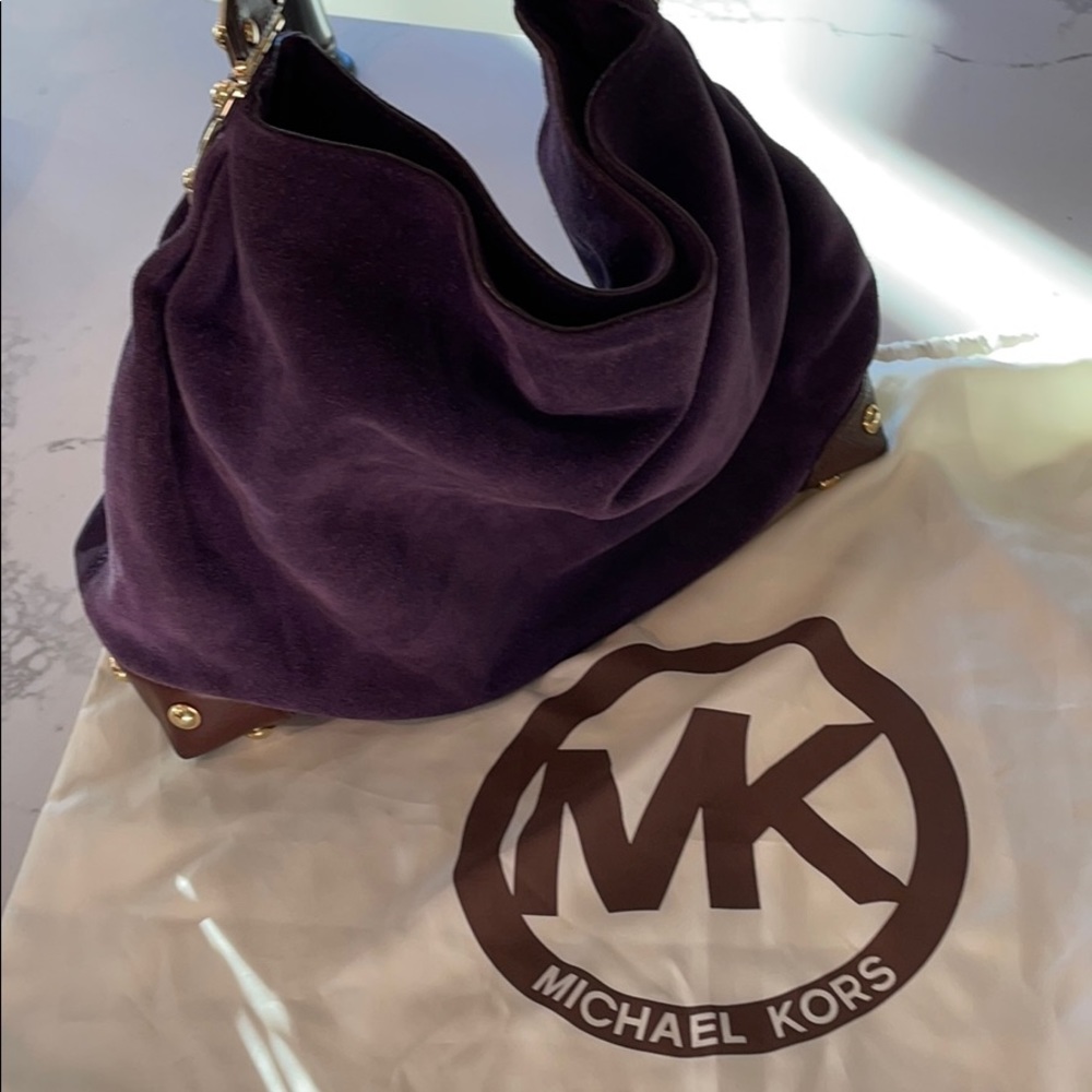 Michael Kors Joplin large Suede Hobo